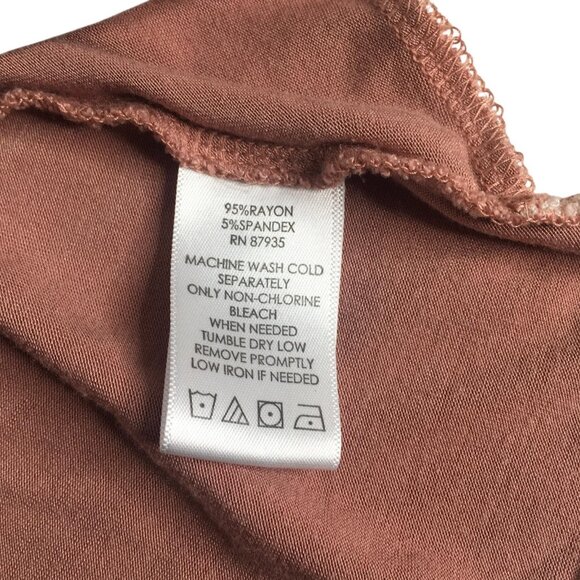 LOGO Layers Cardigan Sweater Womens 1X Mauve Pink Beige Open Front Colorblock - Picture 13 of 13